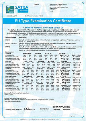  CE认证通用耳罩